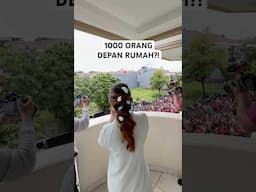 1000 ORANG DEPAN RUMAH!!