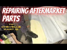 How To Straighten An Aftermarket Hood. 70 Chevelle Part 12