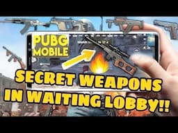 😱HOW TO GET GUNS IN WAITING LOBBY PUBG MOBILE HIDDEN SECRET|EASTER EGG| SUBSCRIBE NOW! PUBG GLITCH