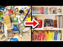 Cleaning & Organizing My Bookshelves || Clean with me || Book Organization Ideas