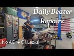 Fixing Chevy Cruze with a Bad AC clutch coil and oil cooler leaks