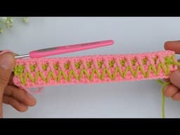 New Crochet Design! Crochet this pattern once and you will never forget it! crochet stitch