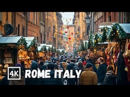 Christmas Walking Tour in Rome, Italy | Festive Streets and Holiday Vibes