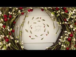 MINIMALIST Holiday Wreath Tutorial | Pencil & Wash