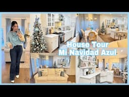 Tour por mi Casa Navidad 2024 💙🎄 Sala,Comedor, Cocina, Baños, Cuartos y Patio.