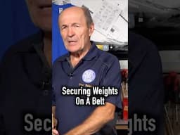 Securing Weights On A Belt  #scuba #scubagear #scubadiving #funny #scubadiver #fun