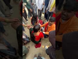 Kumbh Real Accident Video😱 #kumbh #kumbhmela