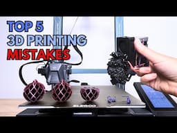 Top 5 3D Printing Mistakes (and How to Fix Them!)