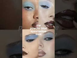 how to do: vintage powder blue eyeshadow from the movies ☁️ #makeup #movies #vintage