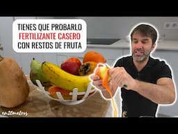 HAZ ESTO y NO TIRES la PIEL DE FRUTAS Y VERDURAS fertilizante líquido casero ecológico || en20metros