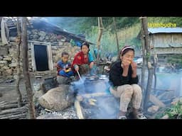 Himalayan Family Life:  Cooking Delicious Meals & Daily Chores || lajimbudha ||