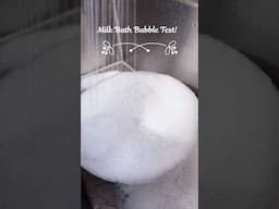 Milk Bath | Bubbling Bath Salts Test! #moriversoap #relaxing #bubblebath  #milkbath #bathsalts