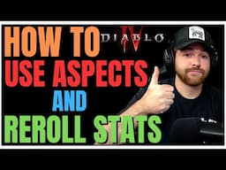 Diablo 4 - How To Reroll Stats & Use Aspects