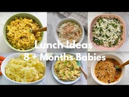 Lunch Ideas 8 + Months Babies | Food ideas for 8 + Months Babies | White Pot