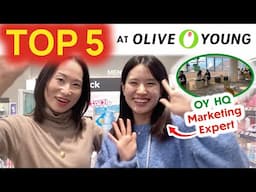 MUST BUYS at OLIVE YOUNG Unveiled by OY HQ! Top 5 🏆 K-Beauty Products Koreans Swear By