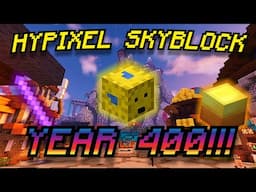 Grinding For The YEAR 400 RAFFLE In SKYBLOCK!!!