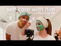 self care day with my boyfriend (life update, new hair, breakfast date, skincare routine)