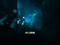 This underwater chamber gave me VERTIGO! 😵‍💫 #scubadiving #underwater #cave #urbex #exploration