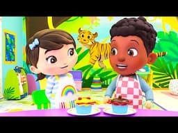 Baking Cakes With Friends 🍯  Kids Songs & Cartoons! Sing and Dance