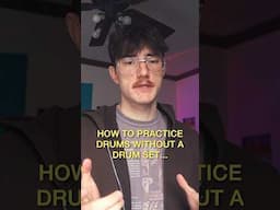 How to practice drums without a drum set #drummer #drums #drumming #drumpractice #beginnerdrummer