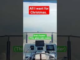 These are the days we dream of.  Glass calm water and no other boats! #boat #christmas2024