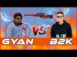 GYANSUJAN VS B2K AWM GAMEPLAY FREE FIRE TOP GLOBAL PLAYER  B2K VS GYANGAMING | WHO IS BEST?