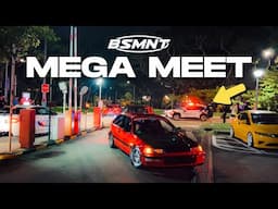 Police "TRY" to Stop Modified Cars from SENDING IT! Tuners Leaving Decathlon after BSMNT1 Mega Meet