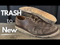 Red Wing (Moc Oxford) Shoe Restoration | Total Shoe Makeover