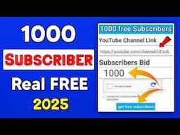 😳2025 - Free Subscribers For YouTube - How To Get Free Subscribers On YouTube 2025