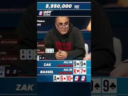 The Battle of All-Ins: Zak's Pocket Nines vs. Bassel's Bluff! #shorts