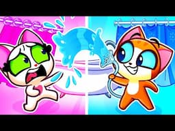 Pink VS Blue Restoom | Color Challenges For Kids | Learn Colors | Baby Cartoons by Purr-Purr Tails