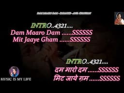 Dam Maro Dam Karaoke With Scrolling Lyrics Eng. & हिंदी