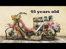 Restoration Abandoned Old Motorcycle Jawa 50 two stroke engine 1977 - PART4