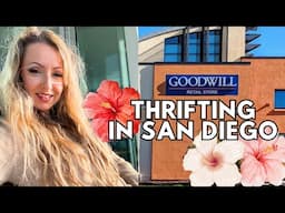 LETS THRIFT IN SAN DIEGO | GOODWILL THRIFT WITH ME