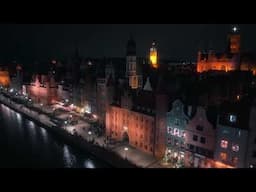 DJI Air 3s - Lights in Gdansk old town (70mm lens)