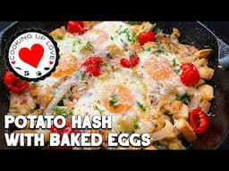 Baked Eggs Casserole | Potato Hash Breakfast | Brunch Recipes