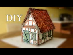 DIY. How to Make a Fairy House. Air dry clay fairy house tutorial.