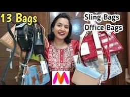 13 Perfect Sling Bags & Office Bags From Myntra & Savana 💕| Trendy Bags Haul | Neema's Corner