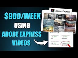 Use Adobe Express to Make $900 Per Week Downloading Animated Videos! *FREE* | Make Money Online 2025