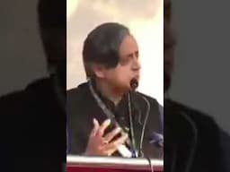 Dr Shashi Tharoor, delivering speech on "Sit in Demonstration" organised by INDIA Bloc Manipur