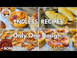 🏈 Game Day Snacks or Freezer Prep? One Easy Fresh Milled Flour Dough Does It All!