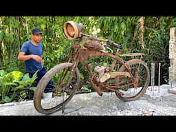 Motorized Bicycle Restoration | Restore Bicycle FLYER DELUXE 6 Forgotten