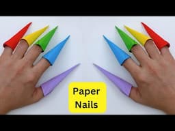 How To Make Easy Paper Nails For Kids / Nursery Craft Ideas / Paper Craft Easy / KIDS crafts