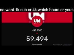 Youtube Live Subscribers count HELP to Reach 60k subscribers / subscribe increase