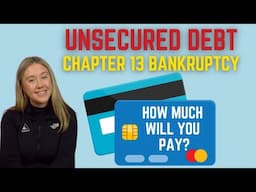 How Chapter 13 Bankruptcy Impacts Unsecured Debt