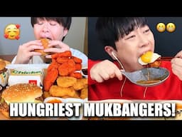 THE HUNGRIEST MUKBANGERS I've ever seen! 🤪