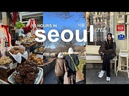 a quick layover in seoul ❄️ what I did & ate + prices! cafes, anguk, shopping in hongdae