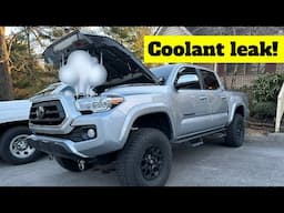 Coolant Leak In My 2022 Toyota Tacoma! Not From The Place You Might Think!