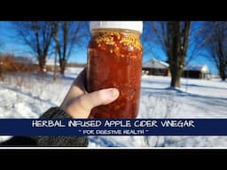 Herbal Infused Apple Cider Vinegar for Digestion