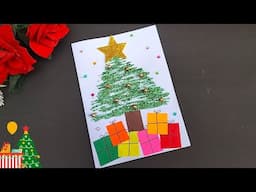 Christmas greeting Card Idea From Paper/ Christmas greeting card 2024 / DIY Christmas greeting card